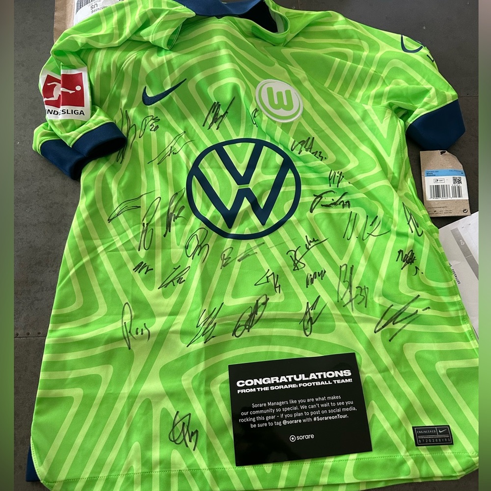Signed Wolfsburg jersey 2023
